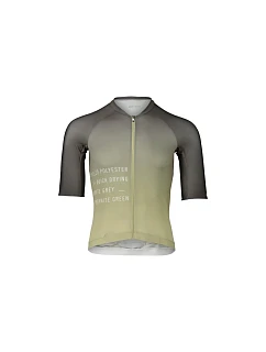 Cyklistický dres POC M's Pristine Print Jersey, zelený