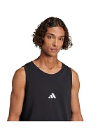 Pánské tričko adidas Essentials Small Logo Tank, černé, JE8986 Pánské tričko adidas Essentials Small Logo Tank, černé, JE8986
