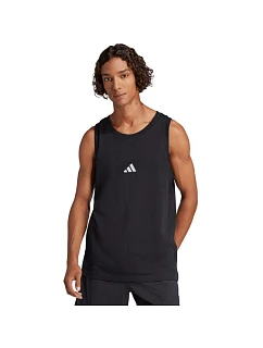 Pánské tričko adidas Essentials Small Logo Tank, černé, JE8986