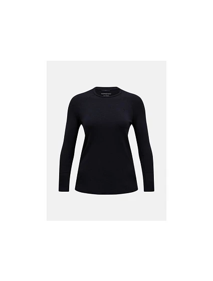 Termotriko PEAK PERFORMANCE Magic Crew Wool-blend Baselayer Women, černé Termotriko PEAK PERFORMANCE Magic Crew Wool-blend Baselayer Women, černé