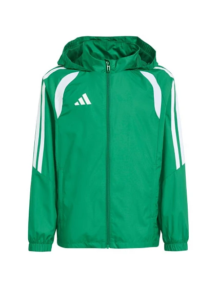 Dětská bunda adidas Tiro 26 League Windbreaker, zelená, KT2427 Dětská bunda adidas Tiro 26 League Windbreaker, zelená, KT2427