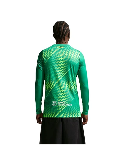Pánské tričko FC Barcelona Stadium Goalkeeper zelené model 22282058 - NIKE Pánské tričko FC Barcelona Stadium Goalkeeper zelené model 22282058 - NIKE
