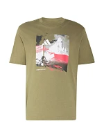 Pánské tričko of Sport Outdoor Graphic khaki model 22292136 - ADIDAS Pánské tričko of Sport Outdoor Graphic khaki model 22292136 - ADIDAS