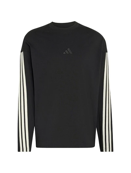 Pánské tričko Kit 3Stripes Long černé, model 22308343 - ADIDAS Pánské tričko Kit 3Stripes Long černé, model 22308343 - ADIDAS