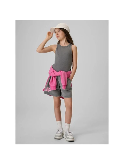 Tričko bez rukávů 4F JUNIOR 4FJRSS26TSLEF329-25S Tričko bez rukávů 4F JUNIOR 4FJRSS26TSLEF329-25S