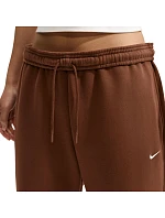 Dámské kalhoty Nike Studio Fleece světle hnědé IM8076 259 Dámské kalhoty Nike Studio Fleece světle hnědé IM8076 259