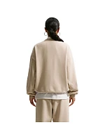 Dámská mikina Nike Studio Fleece, krémová, IM8082 236