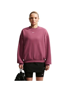 Dámská mikina Nike Studio Fleece, růžová, IM8082 654