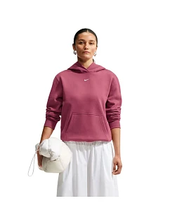 Dámská mikina Nike Studio Fleece Medium Weight, růžová, IM8100 654