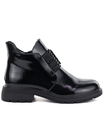 Dámské lakované černé kotníkové boty model 22399594 - M. Daszyński
