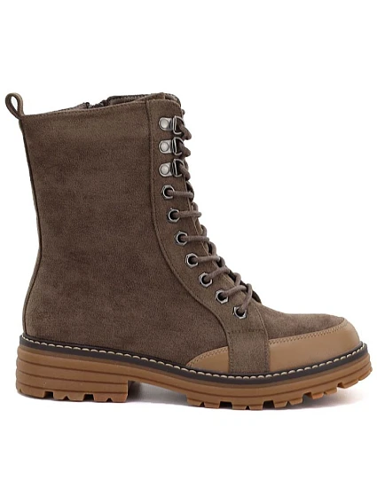 Dámské semišové kotníkové boty typu v hnědé M. model 22399749 - M. Daszyński Dámské semišové kotníkové boty typu v hnědé M. model 22399749 - M. Daszyński