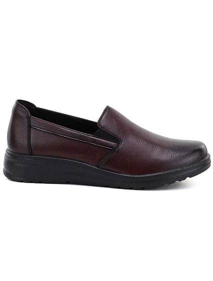 Dámské kožené polobotky na klínovém podpatku, bez model 22317059 - Potocki Dámské kožené polobotky na klínovém podpatku, bez model 22317059 - Potocki