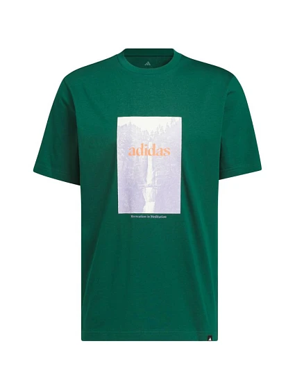 Pánské tričko  zelené, model 22318079 - ADIDAS