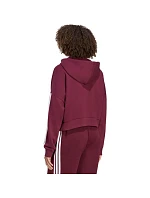 Dámská mikina adidas Essentials 3-Stripes z francouzského froté s čtvrtinovým zipem, vínová, KF8316 Dámská mikina adidas Essentials 3-Stripes z francouzského froté s čtvrtinovým zipem, vínová, KF8316