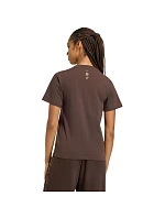 Dámské tričko adidas Animal Graphic, hnědé, KT2676