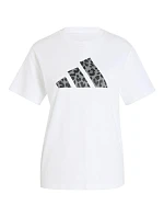 Dámské tričko adidas Animal Graphic, bílé, KT9719 Dámské tričko adidas Animal Graphic, bílé, KT9719