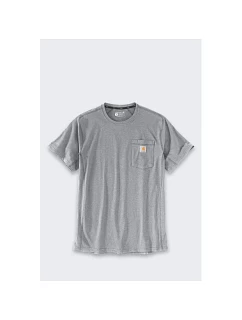 Tričko Carhartt Force Mid Pocket, šedá melírovaná