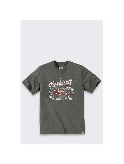 Tričko Carhartt Dearborn Holiday BASIL HEATHER Tričko Carhartt Dearborn Holiday BASIL HEATHER