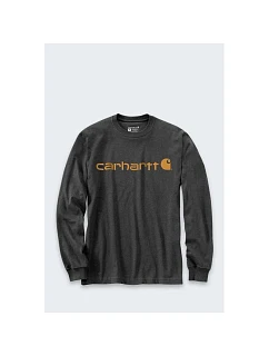 Tričko Carhartt Dearborn Relaxed LS s logem CARBON