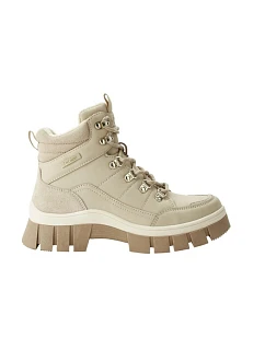 Lee Cooper dámské zimní boty, béžové kotníkové boty, zateplené dámské boty