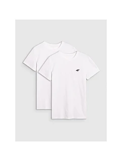 Pánské hladké tričko slim (balení po 2 ks) 4F 4FRMM00TTSHM3068-10S