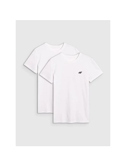 Pánské hladké tričko slim (balení po 2 ks) 4F 4FRMM00TTSHM3068-10S