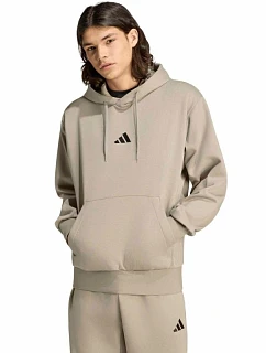 Pánská mikina adidas Essentials Feelcozy Hoodie, béžová, KF2361