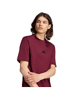 Pánské tričko adidas Essentials Small Logo Single Jersey, vínové, KF2403