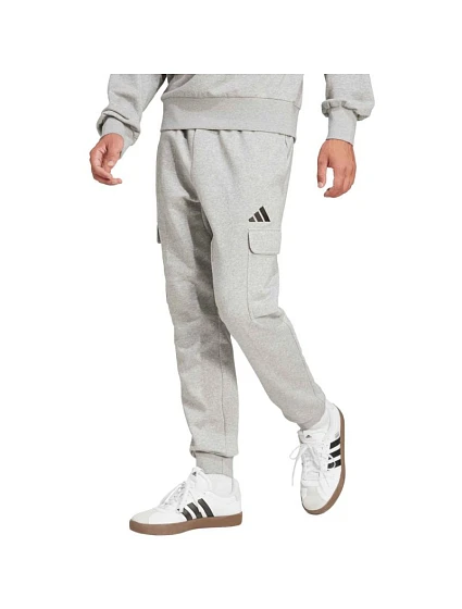 Pánské kalhoty adidas Essentials Feelcozy Cargo, světle šedé, JE3823 Pánské kalhoty adidas Essentials Feelcozy Cargo, světle šedé, JE3823