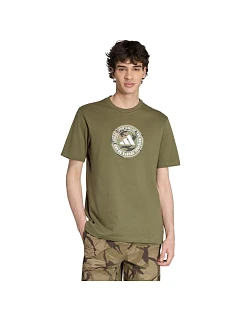 Pánské tričko adidas Camo v olivové barvě KC7164