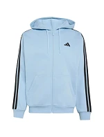 Pánská mikina adidas Essentials 3-Stripes Fleece Full-Zip Hoodie, modrá KY4143 Pánská mikina adidas Essentials 3-Stripes Fleece Full-Zip Hoodie, modrá KY4143