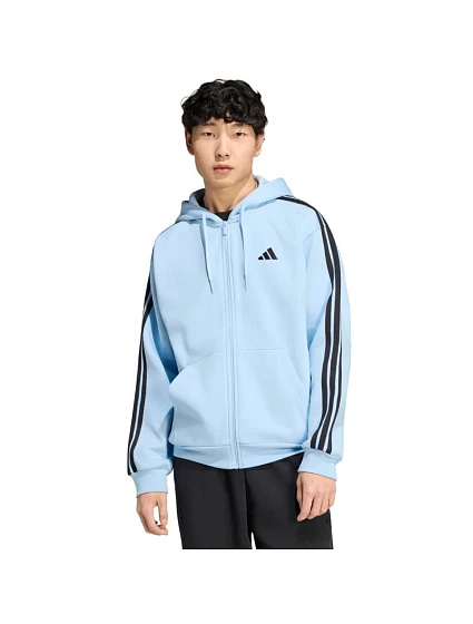 Pánská mikina adidas Essentials 3-Stripes Fleece Full-Zip Hoodie, modrá KY4143 Pánská mikina adidas Essentials 3-Stripes Fleece Full-Zip Hoodie, modrá KY4143