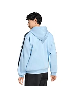 Pánská mikina adidas Essentials 3-Stripes Fleece Full-Zip Hoodie, modrá KY4143 Pánská mikina adidas Essentials 3-Stripes Fleece Full-Zip Hoodie, modrá KY4143