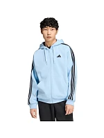 Pánská mikina adidas Essentials 3-Stripes Fleece Full-Zip Hoodie, modrá KY4143 Pánská mikina adidas Essentials 3-Stripes Fleece Full-Zip Hoodie, modrá KY4143