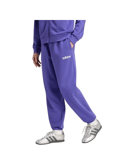 Dámské kalhoty adidas Essentials Linear French Terry Cuffed, fialové, KF8363 Dámské kalhoty adidas Essentials Linear French Terry Cuffed, fialové, KF8363