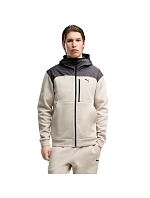 Pánská mikina Puma Tech Material Mix Full-Zip Hoodie, béžová, 694490 82 Pánská mikina Puma Tech Material Mix Full-Zip Hoodie, béžová, 694490 82