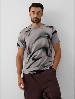 T-shirt regular z nadrukiem męski 4F 4FRAW26TTSHM4668-20A