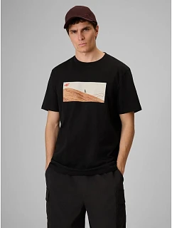 T-shirt regular z nadrukiem męski 4F 4FRSS26TTSHM4236-20S