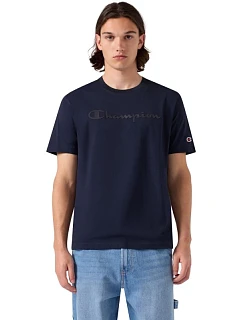 Koszulka męska Champion SS Tee granatowa 222992 BS501 pánské