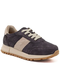 Skórzane półbuty damskie sneakersy brązowe Potocki 40354 dámské
