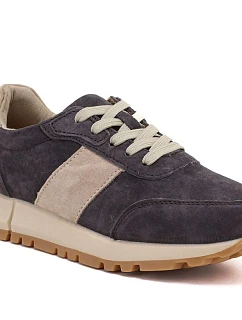 Skórzane półbuty damskie sneakersy brązowe Potocki 40354 dámské