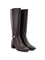 Skórzane damskie na brązowe Sergio model 22553956 - LEONE Skórzane damskie na brązowe Sergio model 22553956 - LEONE