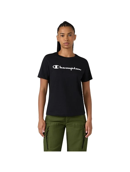 Koszulka damska Champion Short Sleeve czarna 118428 KK001 Koszulka damska Champion Short Sleeve czarna 118428 KK001