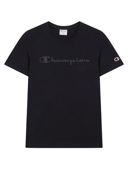 Koszulka damska Short Sleeve czarna model 22556305 KK001 - CHAMPION Koszulka damska Short Sleeve czarna model 22556305 KK001 - CHAMPION