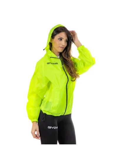 Unisex bunda Rain Basico Fluo RJ001 0019 - Givova Unisex bunda Rain Basico Fluo RJ001 0019 - Givova
