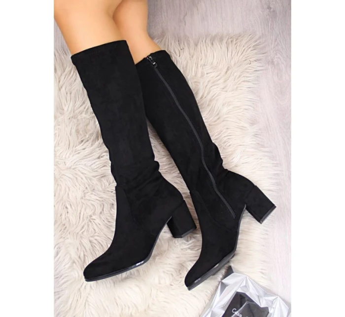 Dámské černé boty na podpatku Sergio Leone Dámské černé boty na podpatku Sergio Leone