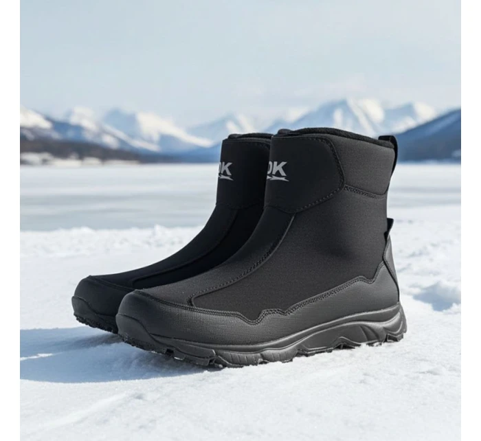 DK Jr DK58A nepromokavé zateplené sněhové boty černé DK Jr DK58A nepromokavé zateplené sněhové boty černé