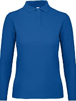 B&C ID.001 LSL /women Dámské piqué polo s dlouhým rukávem 01.0I13 royal blue