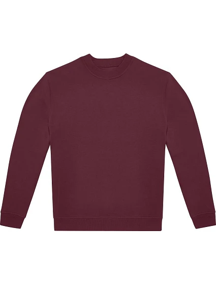 B&C ID.222 Crew Unisex mikina 01.I222 burgundy