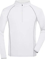 Daiber JN 498 Pánské funkční tričko s dlouhým rukávem 02.0498 white/silver